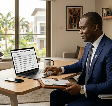 Agent working on a laptop